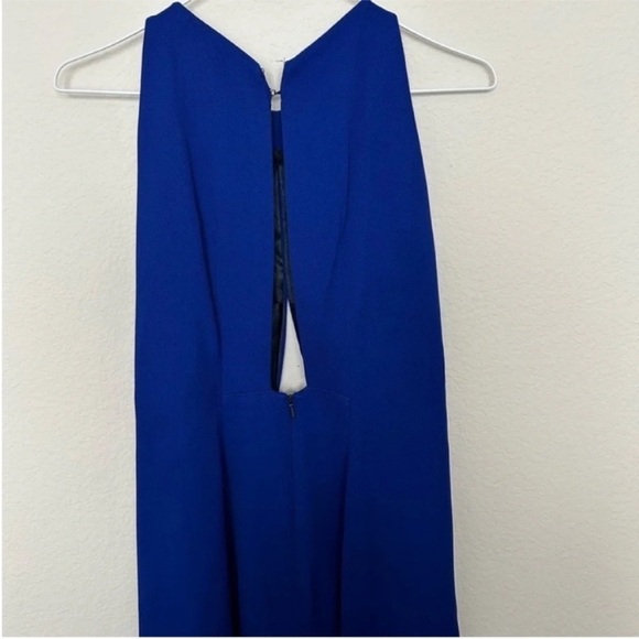 Galvan London Blue Formal Cutout Gown - Picture 9 of 14